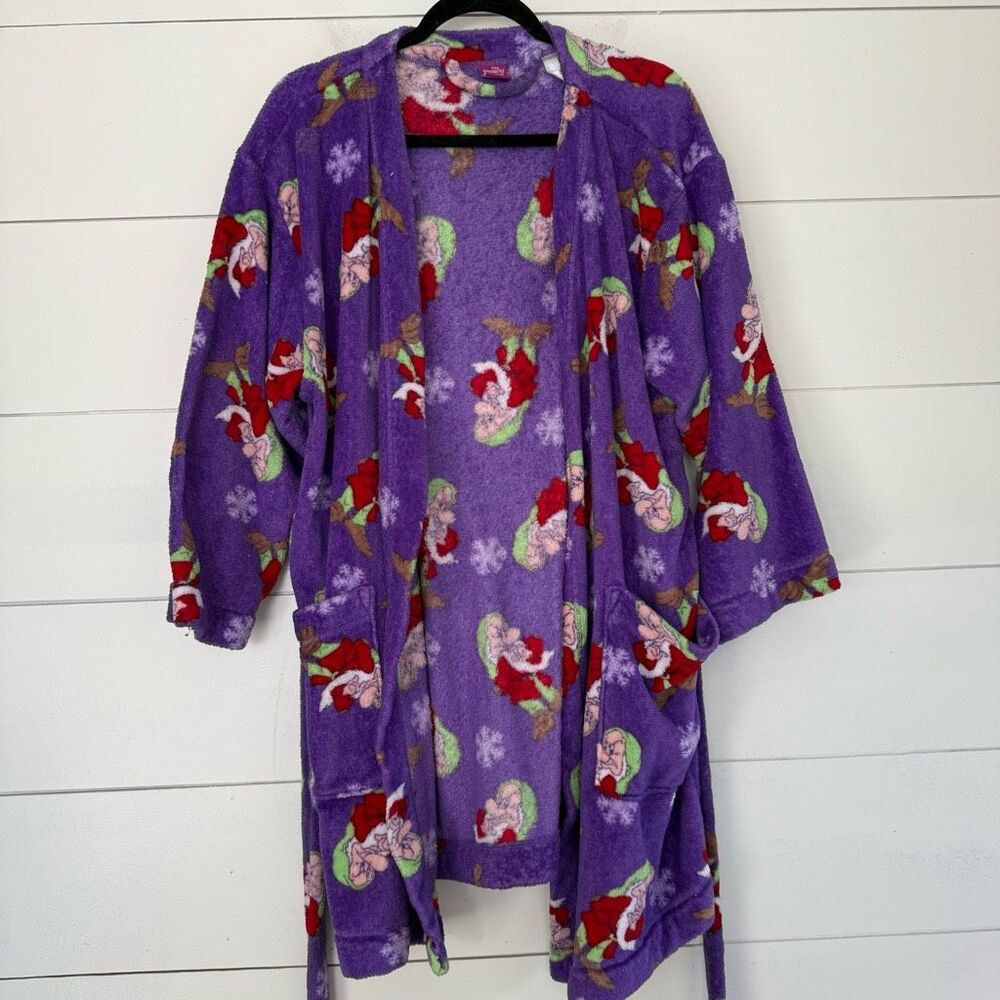 Snow White Seven Dwarfs Kid’s Medium Robe with Tie Disney